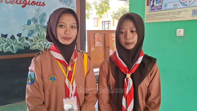 Mahera Nur Fadhila dan Lailatul Aini Dwi Futriq, Siswa SMA N 1 Bubulan peraih dua kejuaraan WIRC 2026, Kota Batu malang, 4 - 6 Juli 2026 sata ditemui malawapati.com. Foto : Rinna H.
