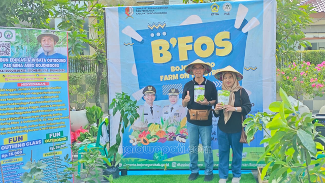 Stand B'FOS adalah untuk edukasi masyarakat terkait pertanian, Minggu (4/5). Foto : Rinna H.