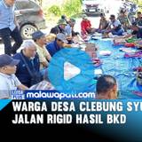 Warga Desa Clebung Syukuran Selesainya Jalan Rigid Hasil BKD