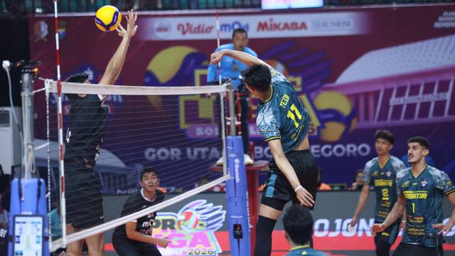 Berhasil Kalahkan Medan Falcon Tirta Bhagasasi, Samator Dipastikan Lolos Final Four