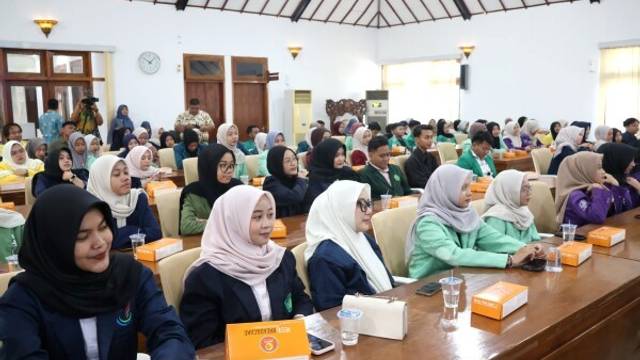 Antusias Ratusan Mahasiswa Penerima Beasiswa Disosialisasi Pemkab Bojonegoro