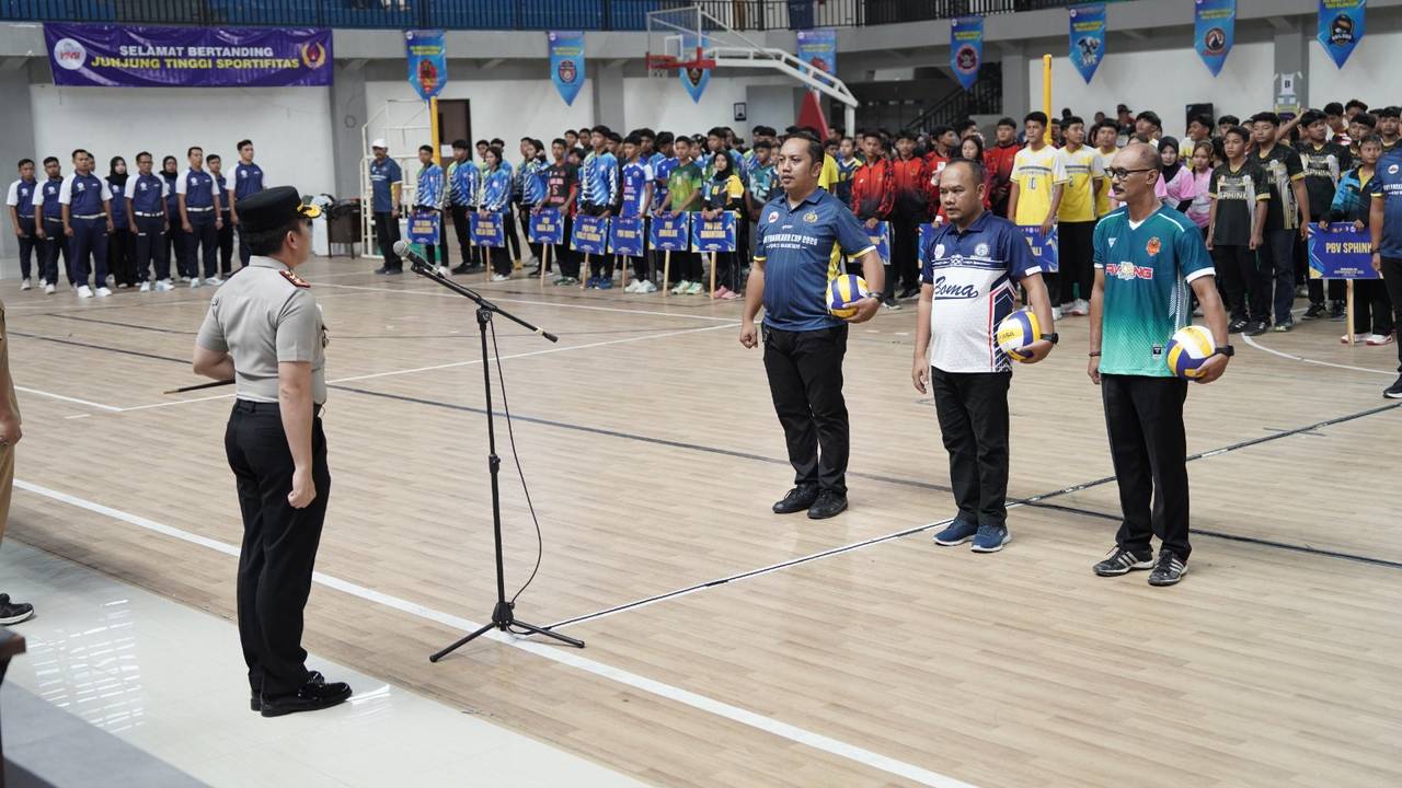 Bidik Atlet Voli Berpretasi, Polres Bojonegoro Gelar Bhayangkara Cup 2026