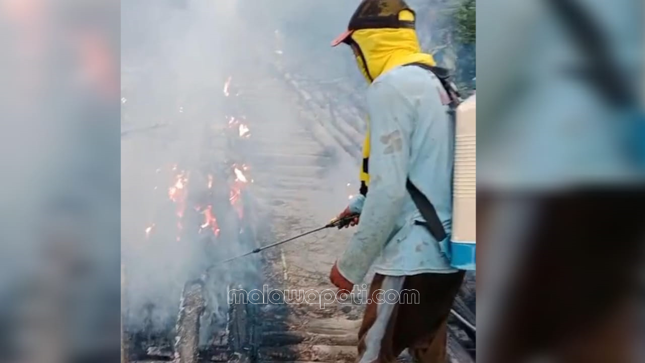 Jembatan Maor Desa Clebung, Dibakar Orang Tak Dikenal