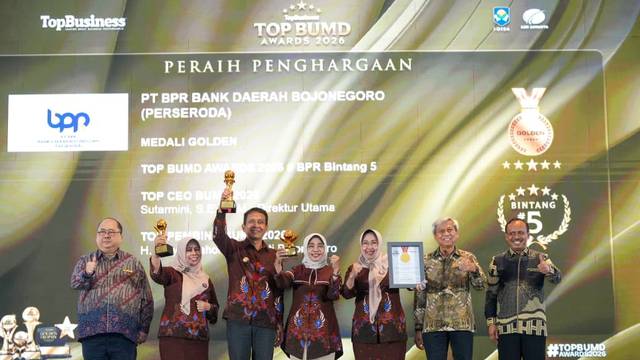 BUMD Bojonegoro Raih Dua Penghargaan TOP BUMD 2026, Bupati Dianugerahi Pembina Terbaik