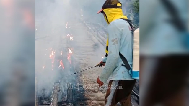 Jembatan Maor Desa Clebung, Dibakar Orang Tak Dikenal